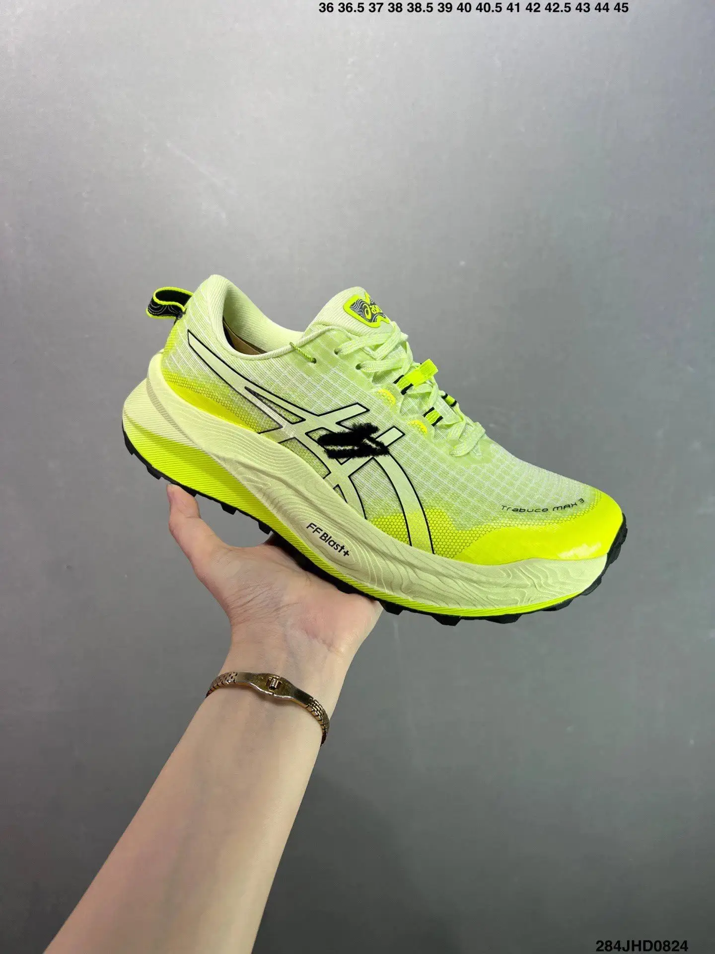 ASICS Trail Running Fluorescent Green Running Shoes