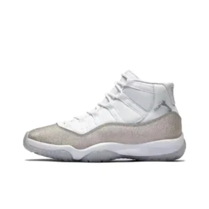 Air Jordan 11 High - Top Silver - White