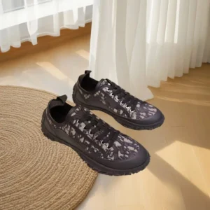 Dior monogram casual style black shoes
