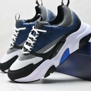 Dior dad shoes trendy blue and white style