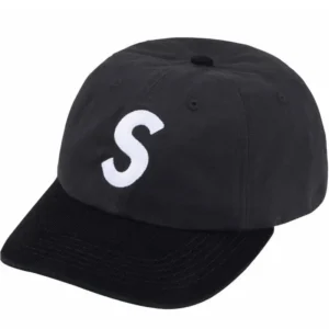 Supreme letter trendy brand black hat