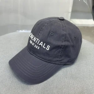 ESSENTIALS minimalist style dark grey hat