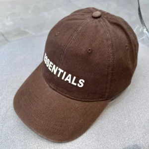 ESSENTIALS Simple Brown Baseball Cap