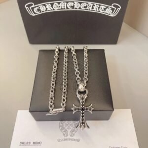Chrome Hearts Cross Vintage Silver Necklace