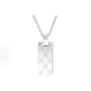 Gucci Double G Silver Minimalist Style Necklace