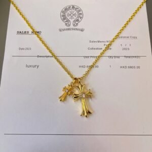 Chrome Hearts Cross Gold Necklace