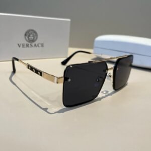 Versace's luxurious black sunglasses