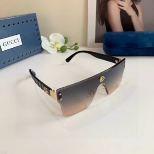 Gucci metallic black - framed sunglasses