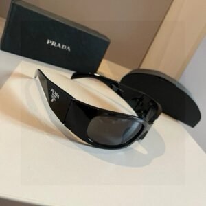 Prada's classic black sunglasses.