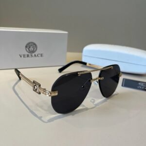 Versace metallic-style black sunglasses