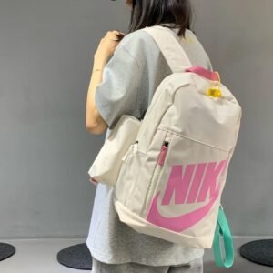 Nike minimalist style pink backpack