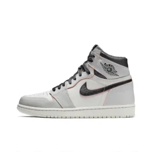 Nike AJ1 High-Top Grey-Black Streetwear Sneakers