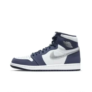 Nike AJ1 High-Top Retro-Style Blue-White Sneakers