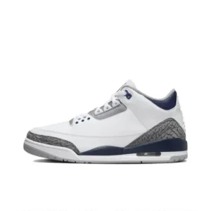 Nike AJ3 Retro Style White and Blue Trainers