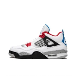 Nike AJ4 Trendy White/Red/Blue Trainers