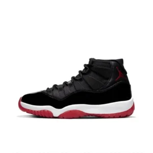 Nike AJ11 High-Top Trainers in Black and Red