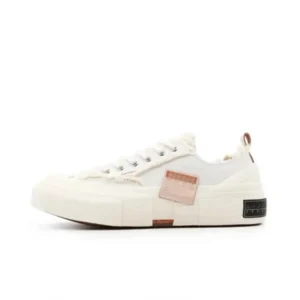 Xvessel Retro-Style White Skate Shoes