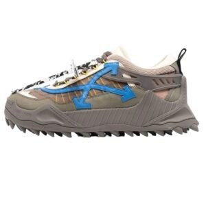 Off-White functional style gray-blue sports shoes