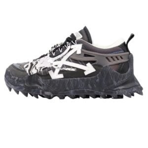 Off-White Arrow Trendy Cool Black and Grey Shoes
