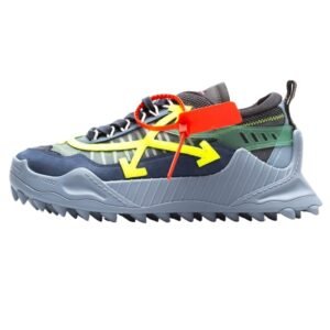Off-White casual gray-blue sports shoes