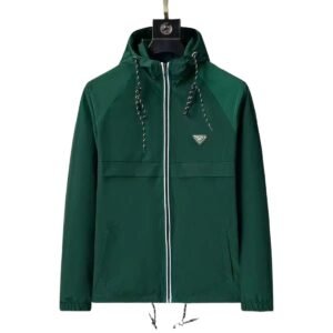 Prada Trendy Style Dark Green Jacket