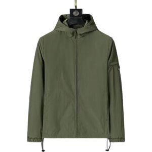 Prada functional style military green jacket