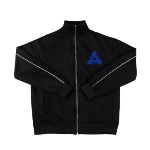 Corteiz triangular logo sporty black coat