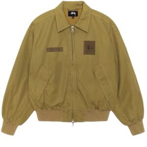 Stussy cargo-style khaki jacket