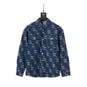 Chanel denim-style dark blue shirt