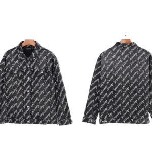 Balenciaga letter-print windbreaker