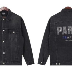 Balenciaga Retro Black Denim Jacket