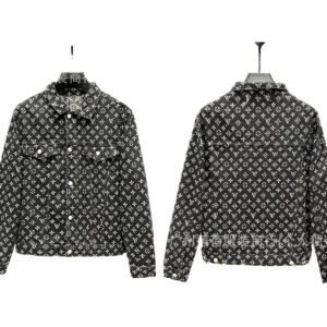 Classic LV-printed denim jacket