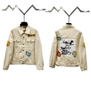 DREW denim trendy style beige coat