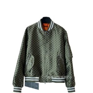 Gucci classic retro-style green jacket