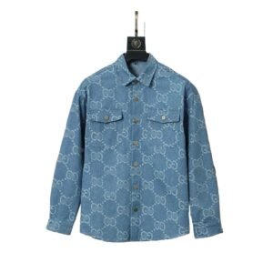 Gucci denim-style blue shirt