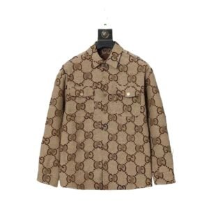 Gucci Double G retro brown coat