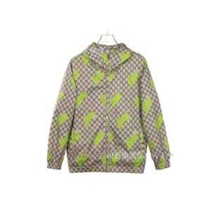 Gucci - printed fashionable grey - green coat