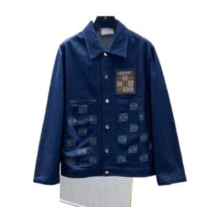 LOEWE denim-style dark blue jacket
