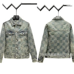 Louis Vuitton Checkered Denim Jacket