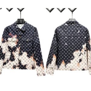 Louis Vuitton classic printed denim jacket