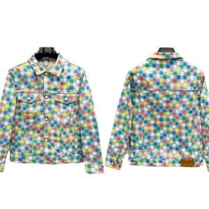 Louis Vuitton Colorful Checkered Denim Jacket