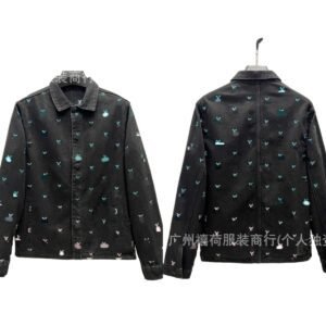 Louis Vuitton denim-style black jacket