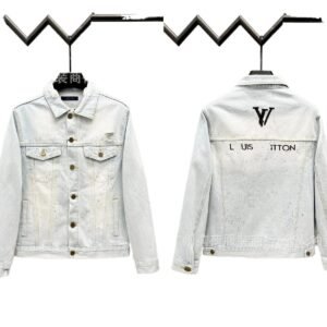 Louis Vuitton denim-style light blue jacket