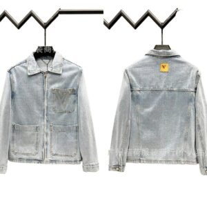 Louis Vuitton denim-style light blue jacket
