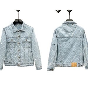 Louis Vuitton denim trendy light blue coat