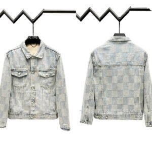 LV Checkered Denim Jacket