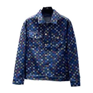LV Checkered Denim Jacket