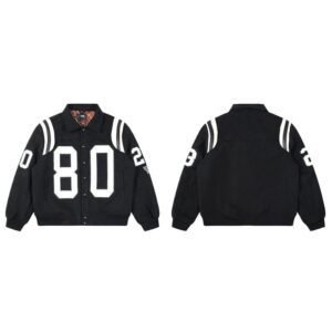 Stussy 80s Retro Style Black Jacket