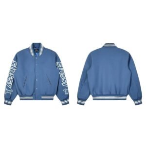 Stussy American-style blue jacket