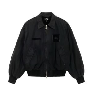 Stussy trendy and cool black jacket